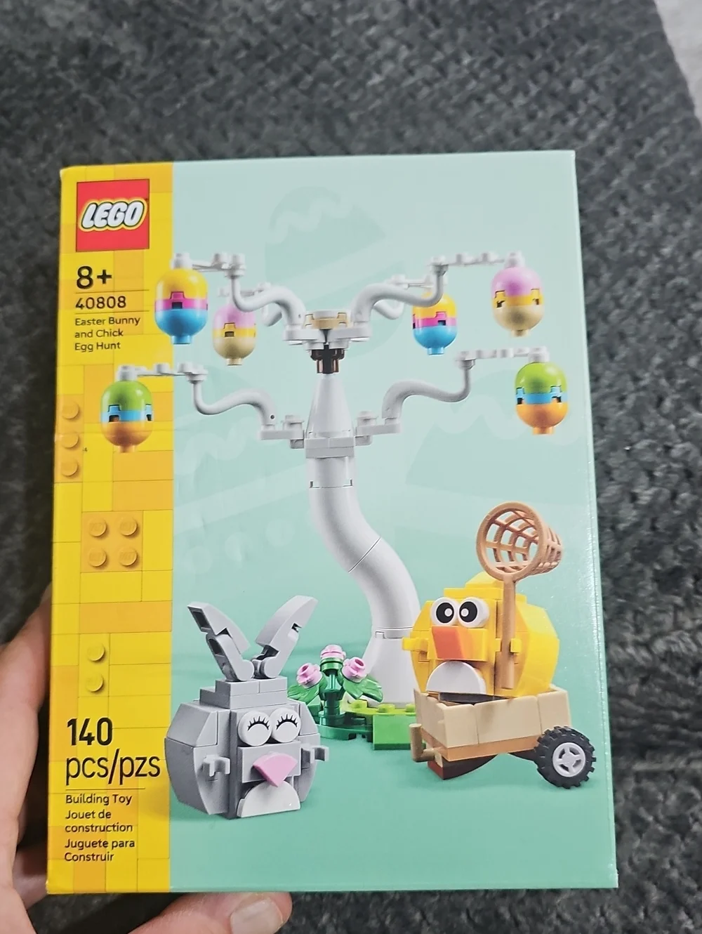 LEGO Easter Bunny & Chick Egg Hunt Set - Yellow, Gray, White, Pink, Green, Blue